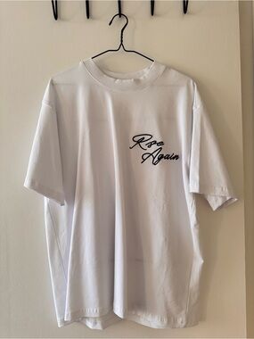 Rise Again White Graphic Tee
